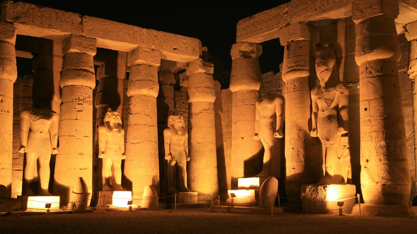 Luxor Temple at Night